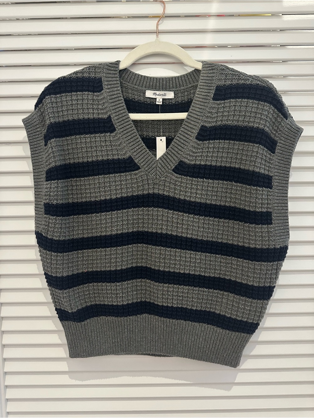 NWT Madewell Waffle-Knit Sweater Vest